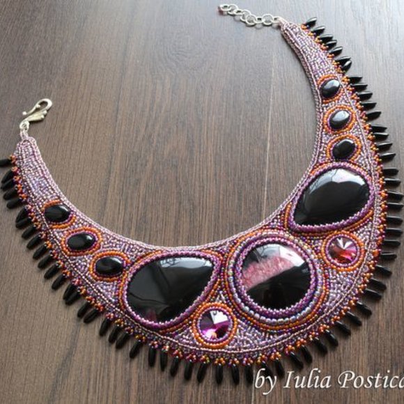 ”LEGEND” BEAD EMBRODERY NECKLACE