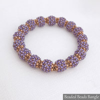 BEADED BEADS BANGLE - Beading Tutorial - Instant .pdf Download