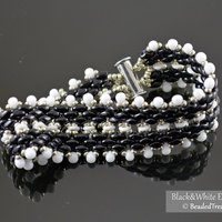 BLACK&WHITE ELEGANCE BRACELET - Beading Tutorial