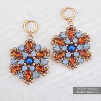 BRILLIANT HEXAGONS EARRINGS Beading Pattern