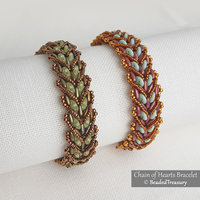 CHAIN OF HEARTS Bracelet - Beading Tutorial