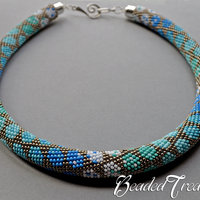 CITY STYLE - bead crochet necklace pattern / Bead crochet pattern / Crochet rope pattern / PATTERN ONLY