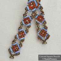 CRESCENT SQUARES BRACELET - Beading Tutorial