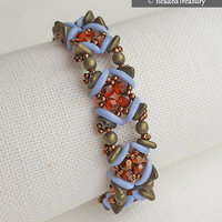 CRESCENT SQUARES BRACELET - Beading Tutorial