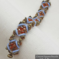 CRESCENT SQUARES BRACELET - Beading Tutorial