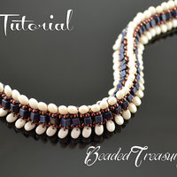 DRAGON CREST - beaded bracelet pattern with SuperUno, Solo, cube and seed beads, beading tutorial, bead pattern / TUTORIAL ONLY