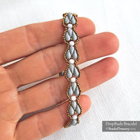 2 Beading Tutorials Pack - DROP FAN Bracelet and DROP BUDS Bracelet