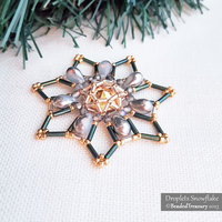 DROPLETS SNOWFLAKE - Christmas Ornament Beading Tutorial