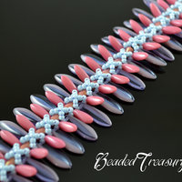 FLY BUTTERFLY Beading tutorial Beaded bracelet pattern with Rulla and Dagger beads Seed beads tutorial - Instant PDF Download