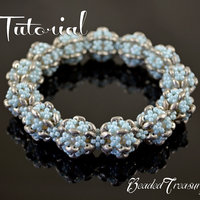 FROZEN DREAM - beadwoven bracelet tutorial, superduo bead pattern, beaded bracelet pattern, seed beads / TUTORIAL ONLY