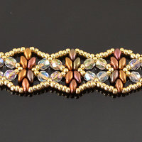 GOLDEN AGE BRACELET - Beading Tutorial with Superduo and Seed Beads