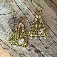 LITTLE HEART Peyote Stitch Beading Tutorial