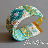 MEDITERRANEAN BREEZE - bead crochet bracelet pattern / Bead crochet pattern / Bracelet tutorial / Beaded bracelet / PATTERN ONLY