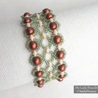MY LADY BRACELET - Beading Tutorial - Instant PDF Download