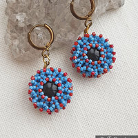 PUFFY EARRINGS - Beading Tutorial