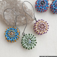 PUFFY EARRINGS - Beading Tutorial