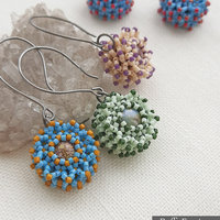 PUFFY EARRINGS - Beading Tutorial
