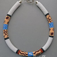 SAFARI - bead crochet necklace pattern / Bead crochet pattern / Crochet rope pattern / PATTERN ONLY