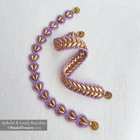 2 Beading Tutorials Pack - SPIKELET Bracelet and LOVELY Bracelet
