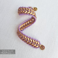 2 Beading Tutorials Pack - SPIKELET Bracelet and LOVELY Bracelet