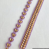 2 Beading Tutorials Pack - SPIKELET Bracelet and LOVELY Bracelet