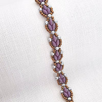 2 Bracelet Tutorials, SUPER TULIPS and SUPER BUDS, Seed bead patterns SuperDuo bracelets