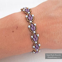 2 Bracelet Tutorials, SUPER TULIPS and SUPER BUDS, Seed bead patterns SuperDuo bracelets