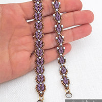 2 Bracelet Tutorials, SUPER TULIPS and SUPER BUDS, Seed bead patterns SuperDuo bracelets
