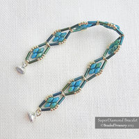 2 Beading Tutorials Pack - SUPER COOL Bracelet and SUPER DIAMOND Bracelet