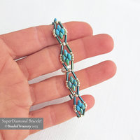 2 Beading Tutorials Pack - SUPER COOL Bracelet and SUPER DIAMOND Bracelet