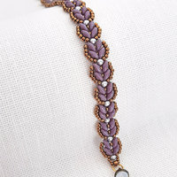 2 Bracelet Tutorials, SUPER TULIPS and SUPER BUDS, Seed bead patterns SuperDuo bracelets