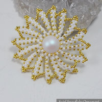 SWIRL SNOWFLAKE Christmas Ornament Beading Tutorial - Instant PDF Download