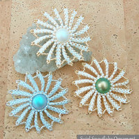 SWIRL SNOWFLAKE Christmas Ornament Beading Tutorial - Instant PDF Download