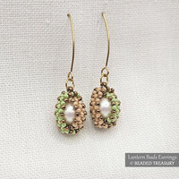 LANTERN BUDS Earrings Beading Tutorial