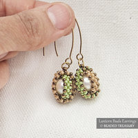 LANTERN BUDS Earrings Beading Tutorial