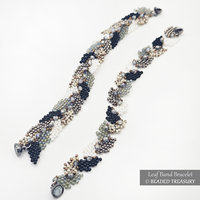 LEAF BAND BRACELET  Peyote Stitch Beading Tutorial