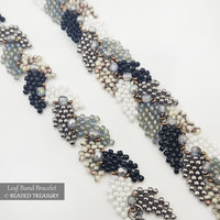 LEAF BAND BRACELET  Peyote Stitch Beading Tutorial