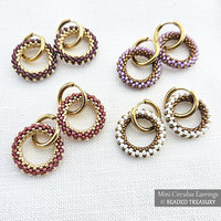 CIRCULUS EARRINGS - Minimalist Spectacular Geometric Beading Tutorial - Peyote Stitch