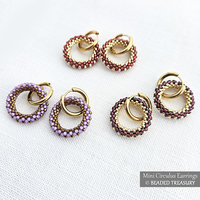 CIRCULUS EARRINGS - Minimalist Spectacular Geometric Beading Tutorial - Peyote Stitch