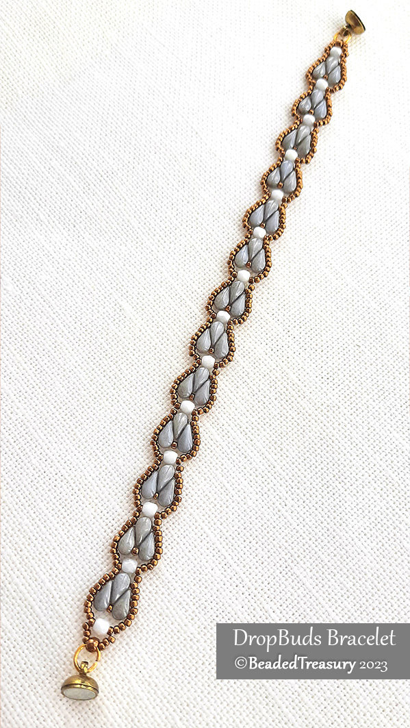 2 Beading Tutorials Pack - DROP FAN Bracelet and DROP BUDS Bracelet