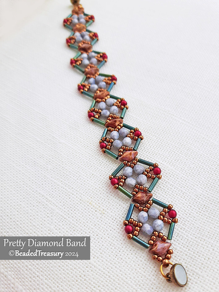 PRETTY DIAMOND BAND Beading Tutorial