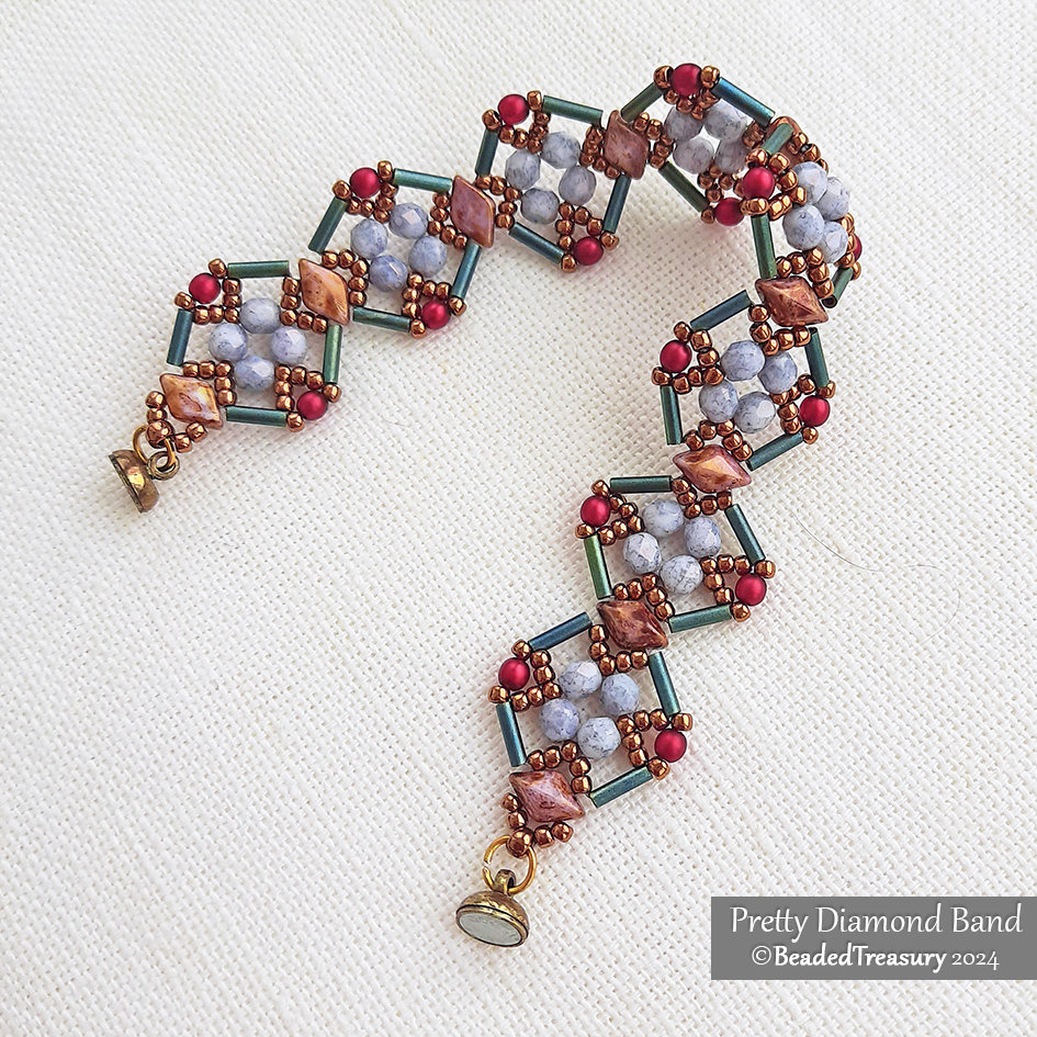 PRETTY DIAMOND BAND Beading Tutorial