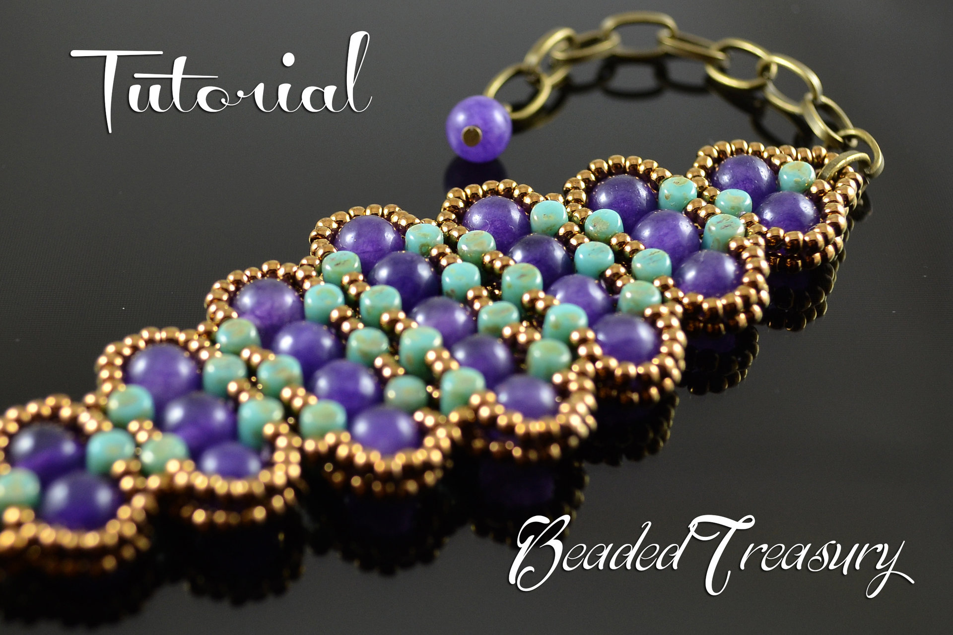 HISTORY - beadwoven bracelet tutorial, rulla bead pattern, seed bead pattern, beading tutorial, beaded bracelet pattern / TUTORIAL ONLY