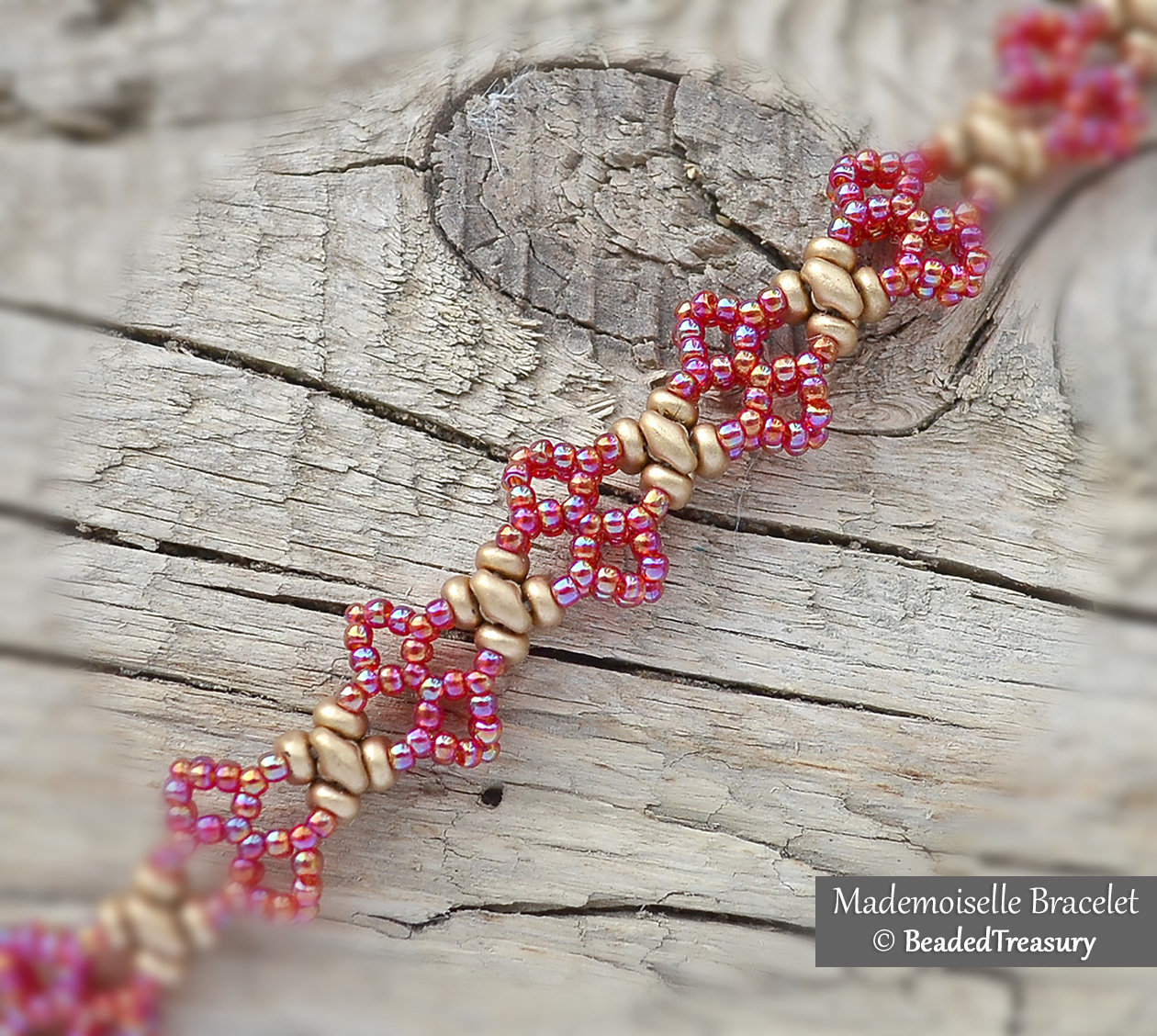 MADEMOISELLE BRACELET - Beading Tutorial with Superduo and Seed Beads