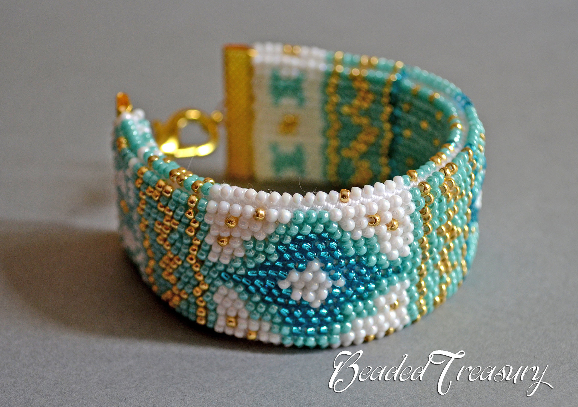 MEDITERRANEAN BREEZE - bead crochet bracelet pattern / Bead crochet pattern / Bracelet tutorial / Beaded bracelet / PATTERN ONLY