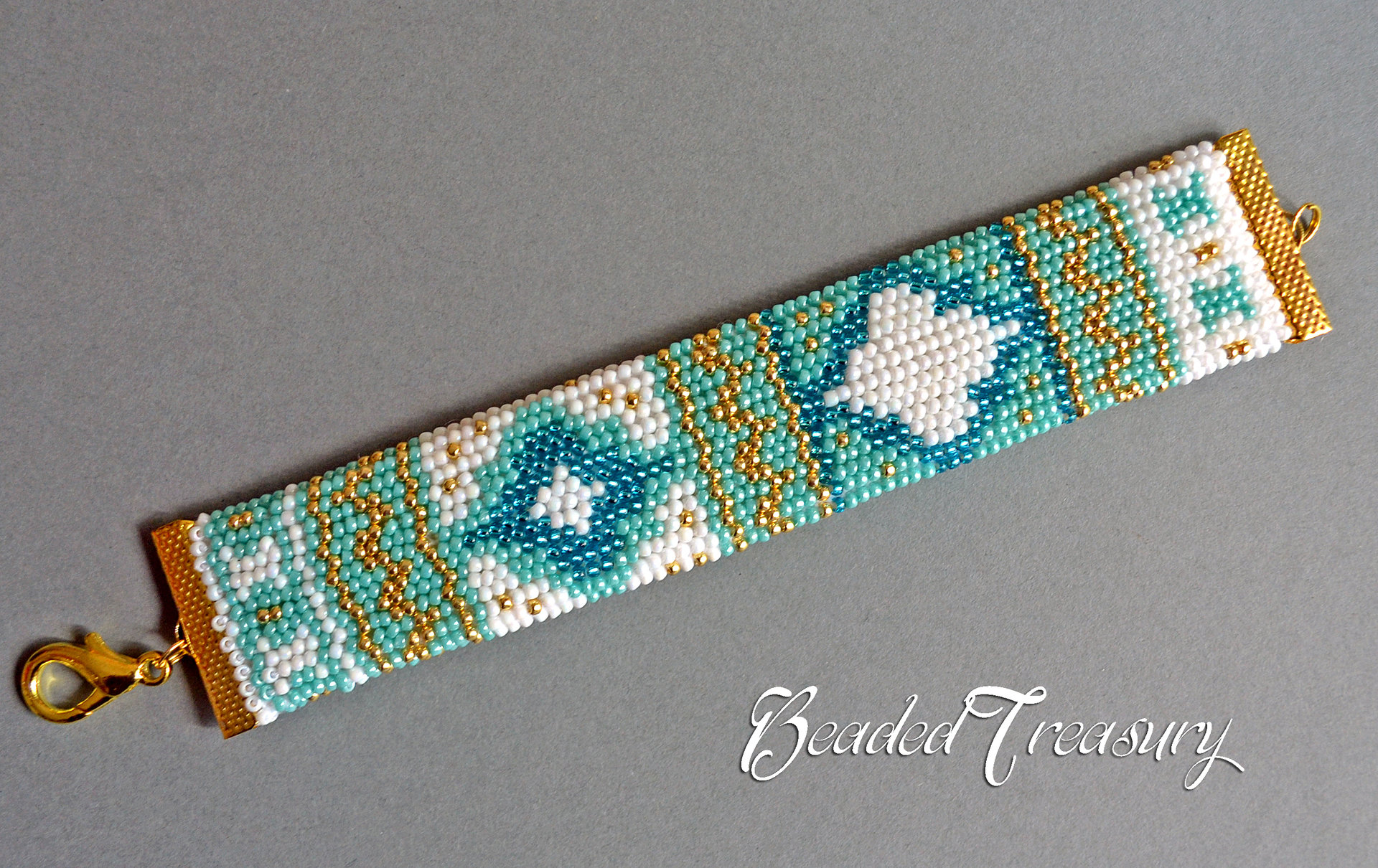MEDITERRANEAN BREEZE - bead crochet bracelet pattern / Bead crochet pattern / Bracelet tutorial / Beaded bracelet / PATTERN ONLY