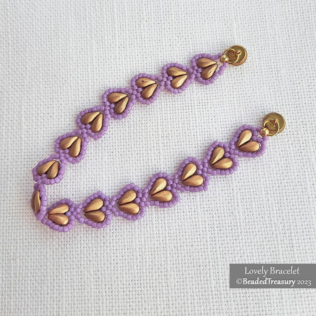 2 Beading Tutorials Pack - SPIKELET Bracelet and LOVELY Bracelet