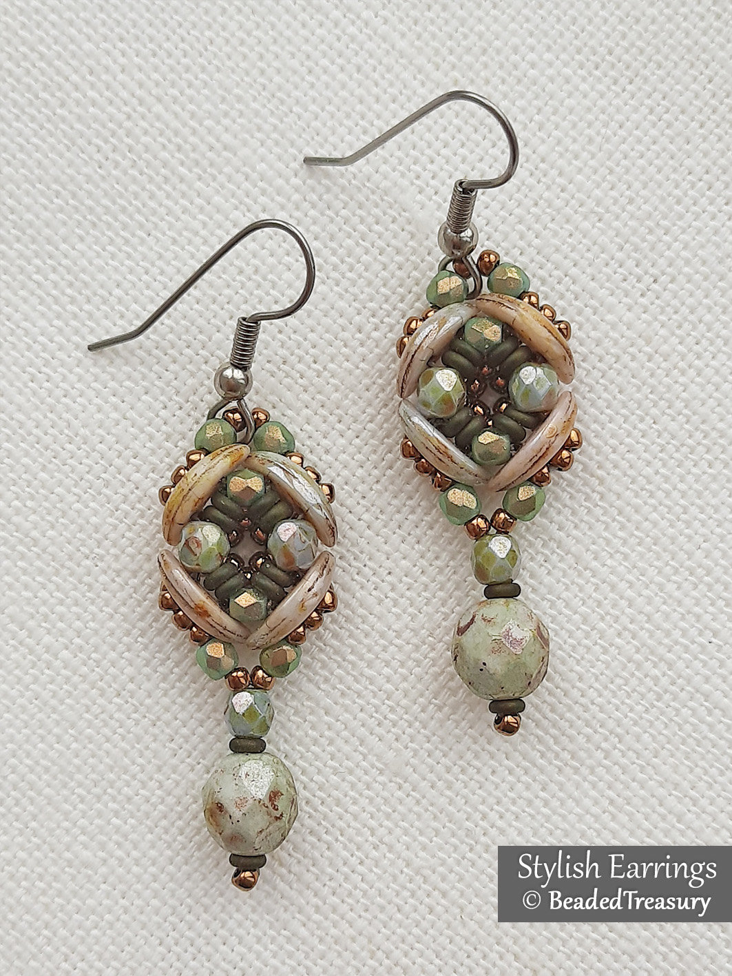STYLISH EARRINGS - Beading Tutorial