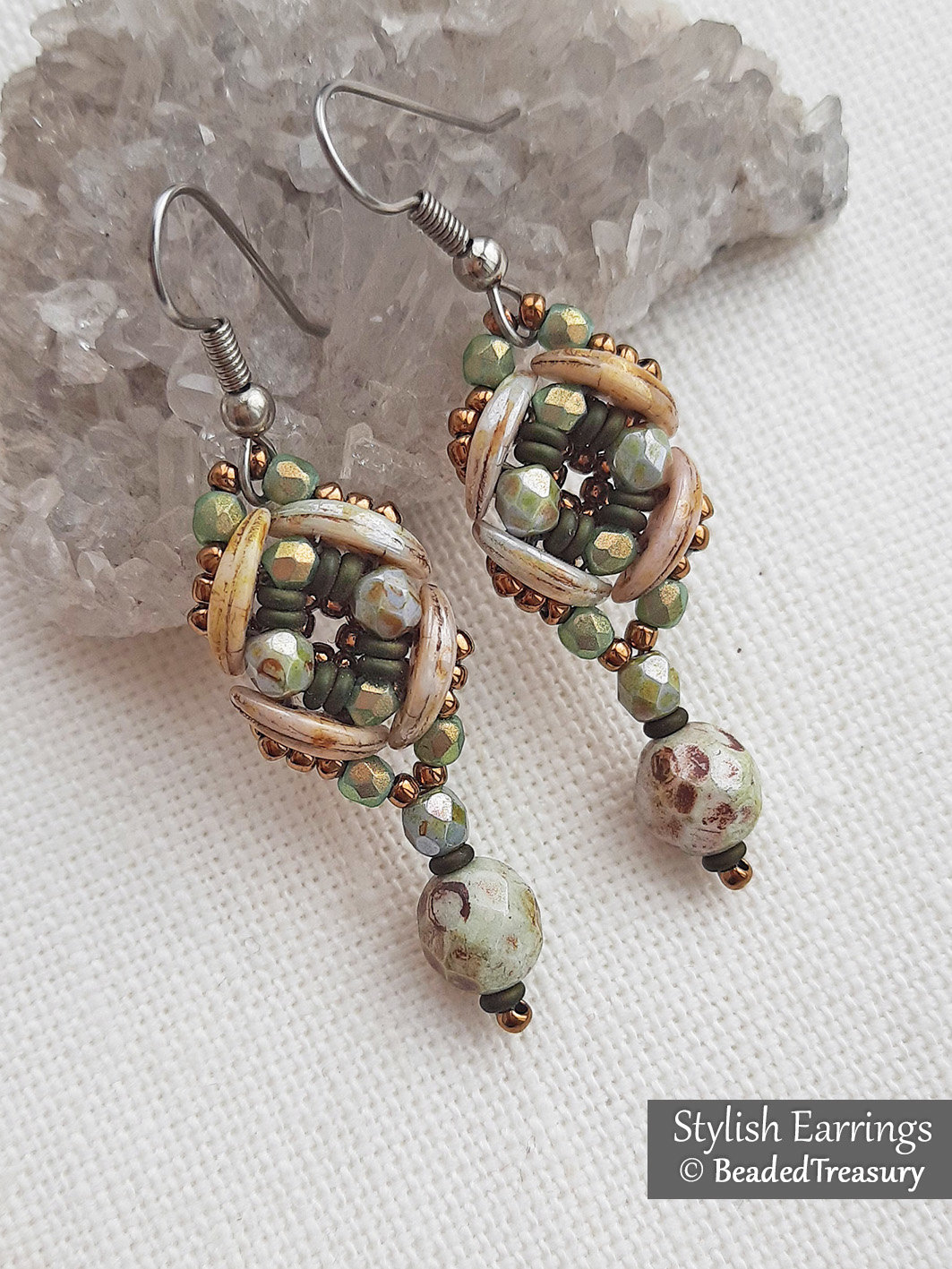 STYLISH EARRINGS - Beading Tutorial