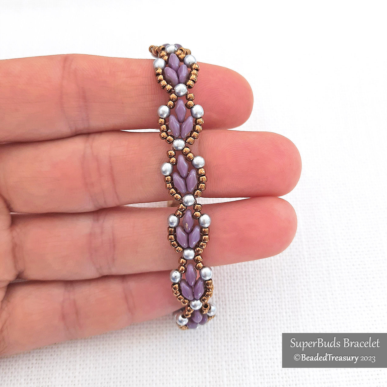 2 Bracelet Tutorials, SUPER TULIPS and SUPER BUDS, Seed bead patterns SuperDuo bracelets